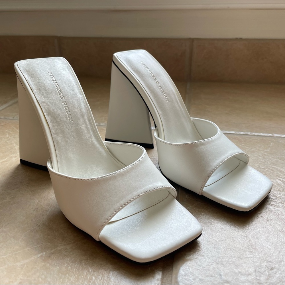 Princess Polly triangle block heel sandals